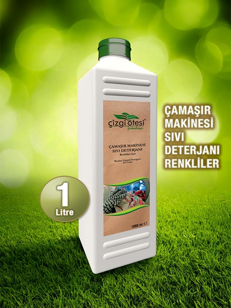 ÇAMAŞIR MAKİNESİ SIVI DETERJANI Renkliler İçin 1000 ml.